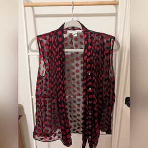 Diane von Furstenberg Sheer Tie Tank